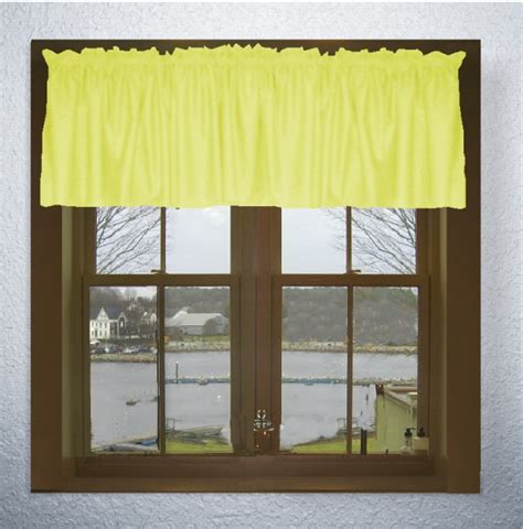 Window Valance Rod Pocket Panel for Kitchen Bedroom Window Watercolor Yellow Sunflowers and Butterflies Valances Short Curtain Bathroom Treatment Drapes White 4. . Yellow valance